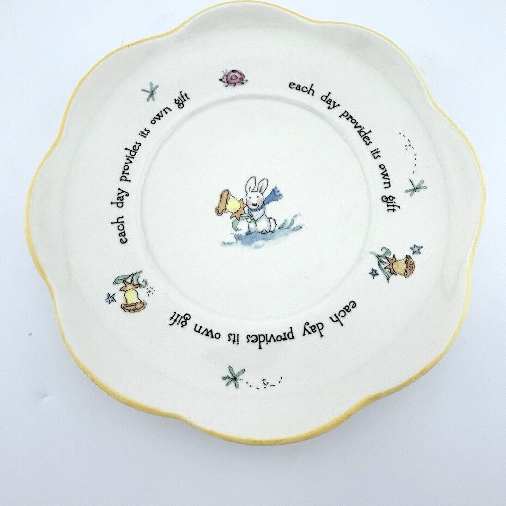 Becky Kelly Andrews McMeel Publishing Bunny Saucer Only 5.5"
